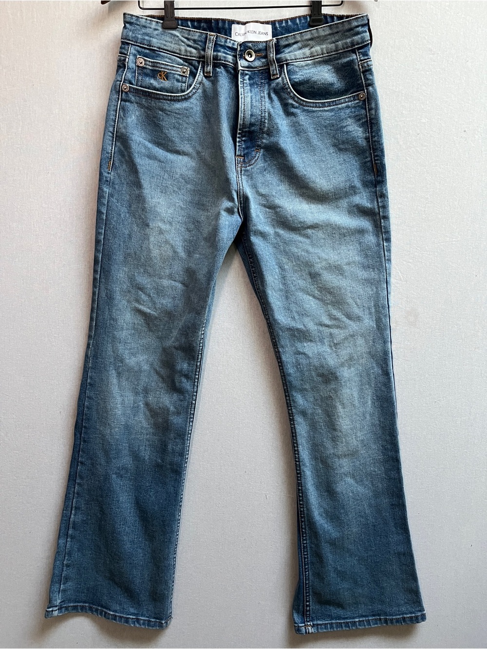 Calvin Klein Jeans Monogram Coin Pocket Flare Denim 32
